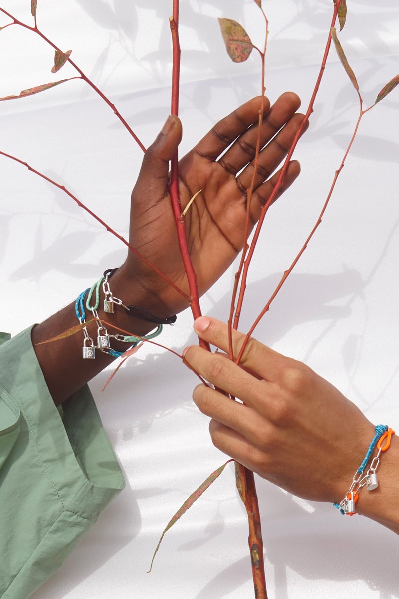 Virgil Abloh Designed UNICEF Louis Vuitton Silver Lockit Bracelet Release info date Buy Price Teal Blue Black Orange