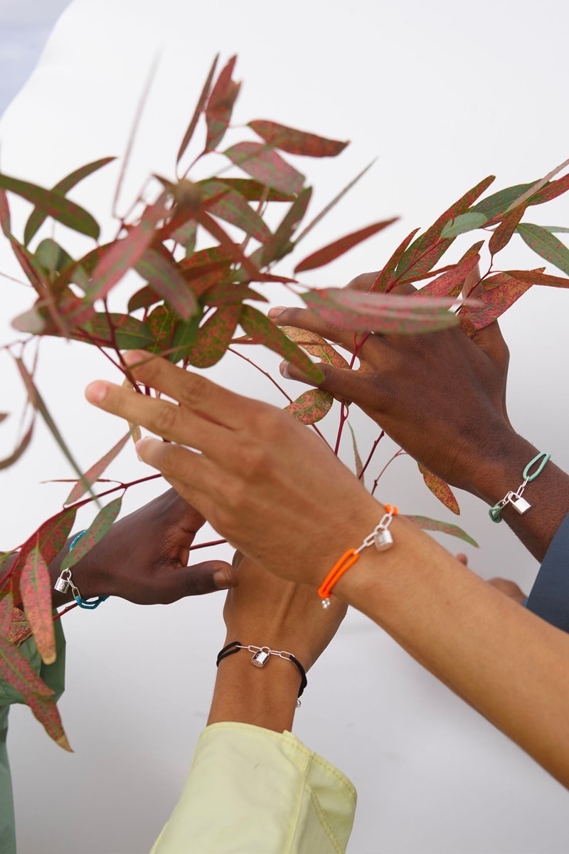 Virgil Abloh Designed UNICEF Louis Vuitton Silver Lockit Bracelet Release info date Buy Price Teal Blue Black Orange