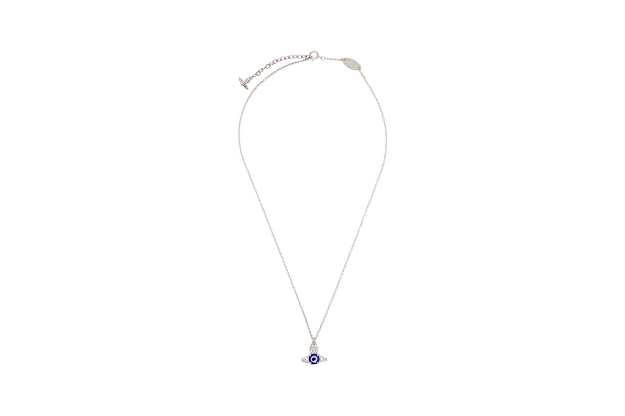 vivienne westwood silver crystal small orb pendant necklace hecuba ornella double-sided pendant brass swarovski crystal perspex 