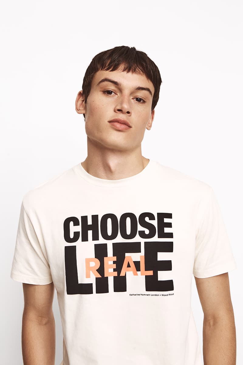 katharine hamnett wood wood choose life social real wild release information sportswear classics buy cop purchase release information