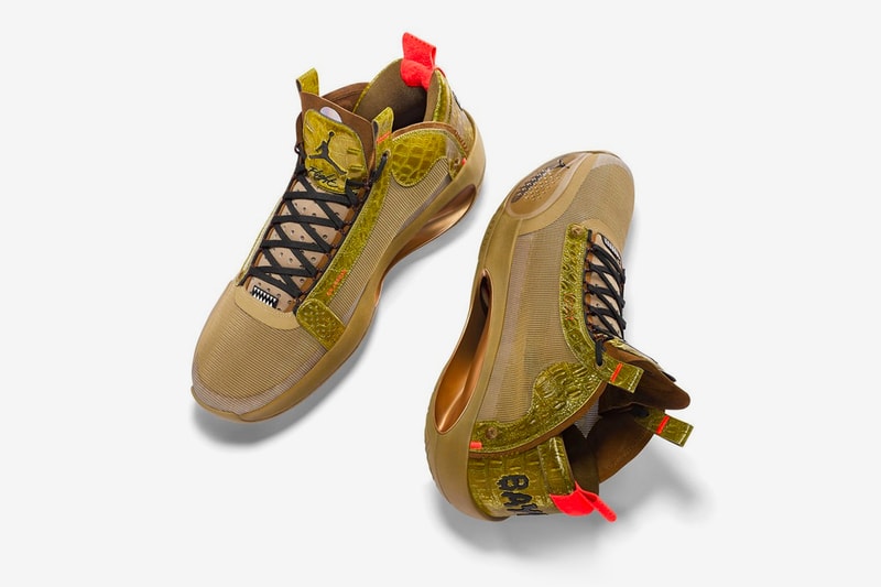 Zion Williamson Air Jordan 34 Bayou Boys PE Release Date Buy Price New Orleans Pelicans Brown Kelp Bright Crimson DA1897-300 R