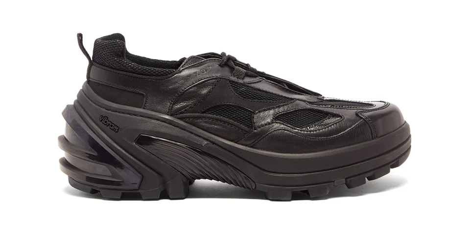 1017 ALYX 9SM Black Indivisible Leather Sneakers | Hypebeast