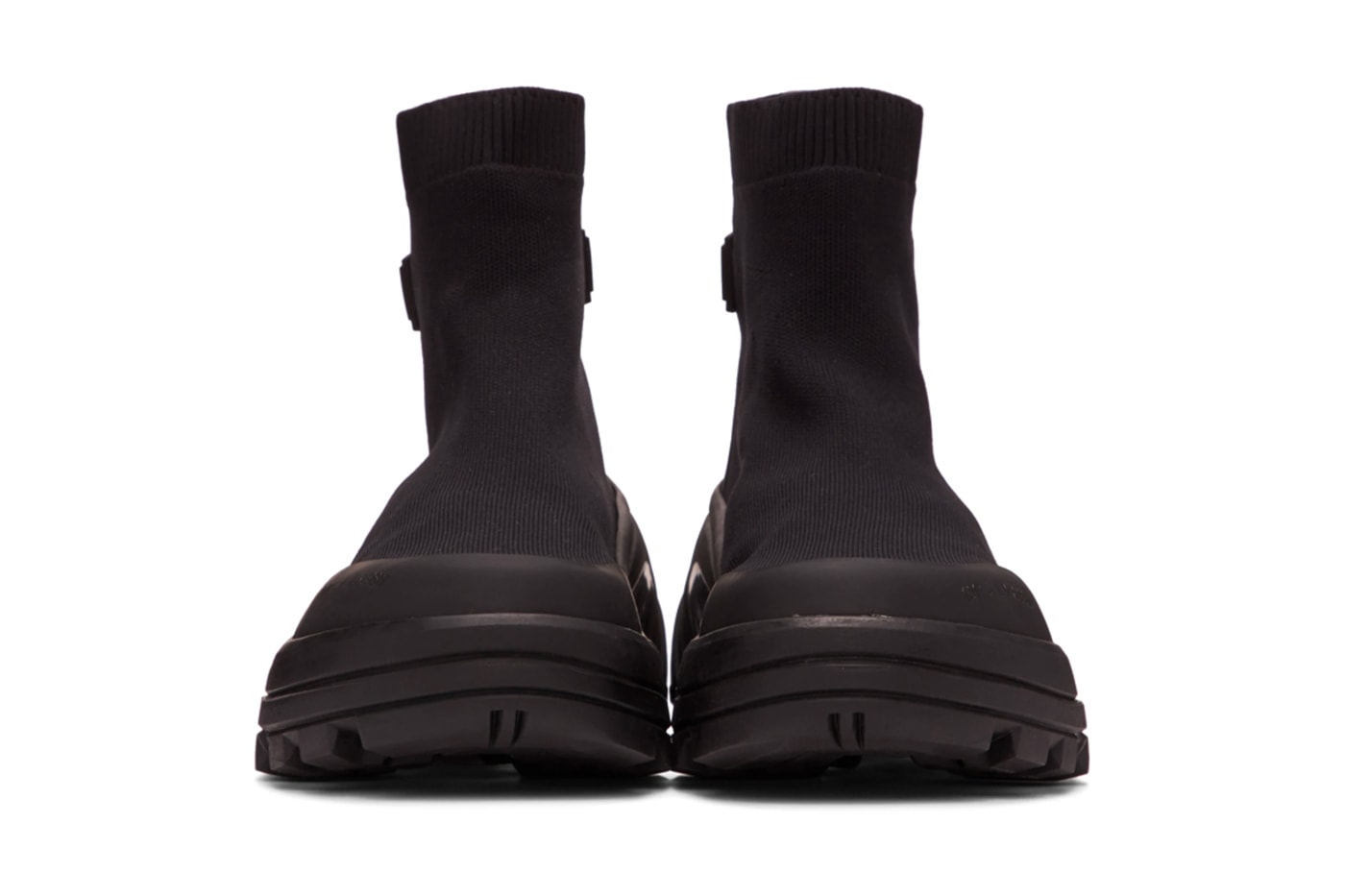 1017 ALYX 9SM Black Mid Sock Boots menswear streetwear shoes sneakers footwear spring summer 2020 collection matthew m williams trainers runners Made in Italy nlyon calfskin