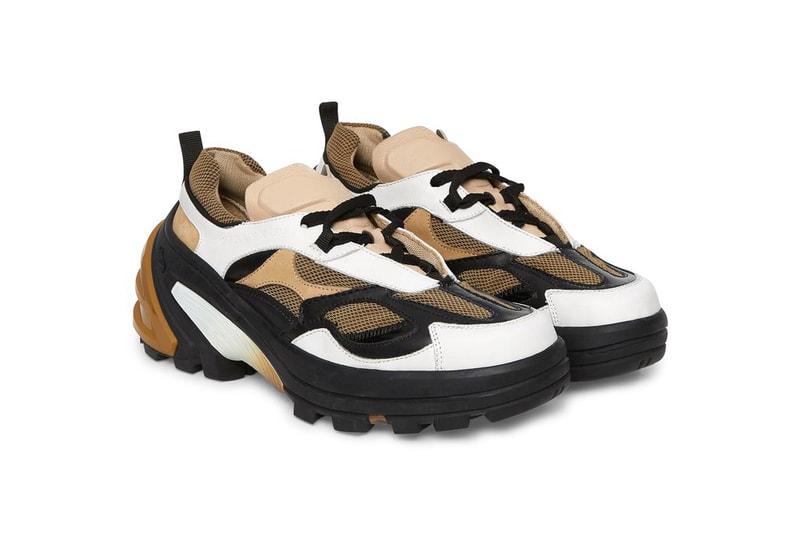 1017 ALYX 9SM Indivisible Leather Sneakers "Camel" AA-U-SN-0009-L-E02_BRW0004 Release Information Drop Date Closer Look Matthew M. Williams Vibram Sole Unit PVC Details NYC TPU heel insert
