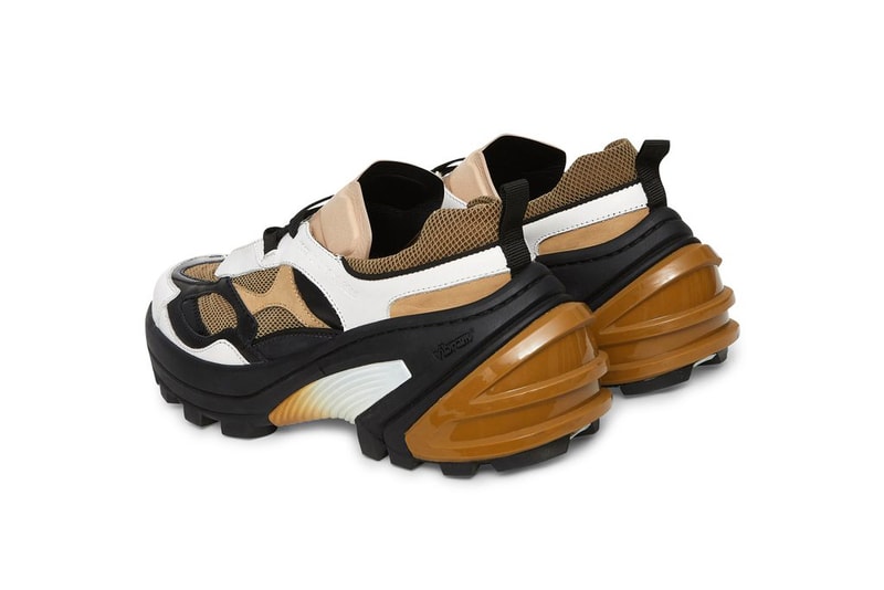 1017 ALYX 9SM Indivisible Leather Sneakers "Camel" AA-U-SN-0009-L-E02_BRW0004 Release Information Drop Date Closer Look Matthew M. Williams Vibram Sole Unit PVC Details NYC TPU heel insert