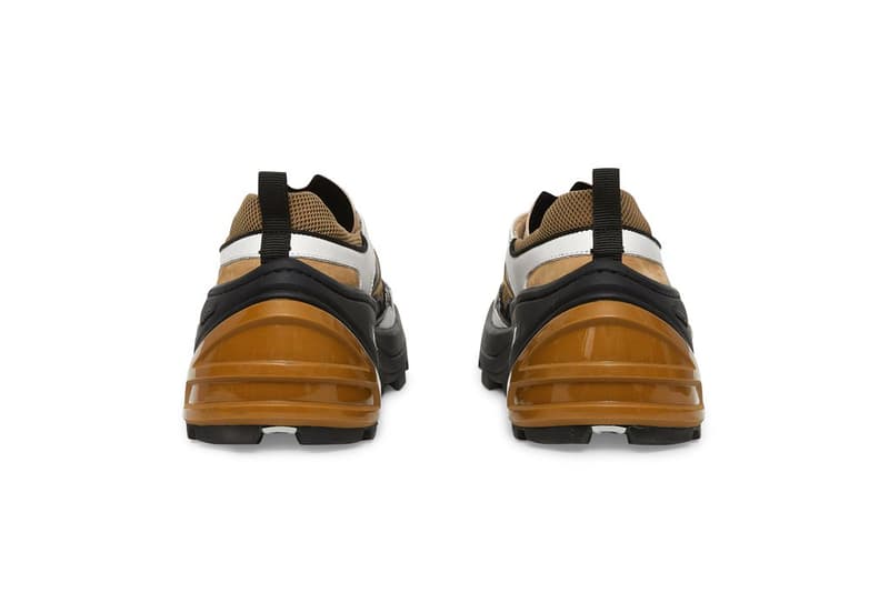 1017 ALYX 9SM Indivisible Leather Sneakers "Camel" AA-U-SN-0009-L-E02_BRW0004 Release Information Drop Date Closer Look Matthew M. Williams Vibram Sole Unit PVC Details NYC TPU heel insert