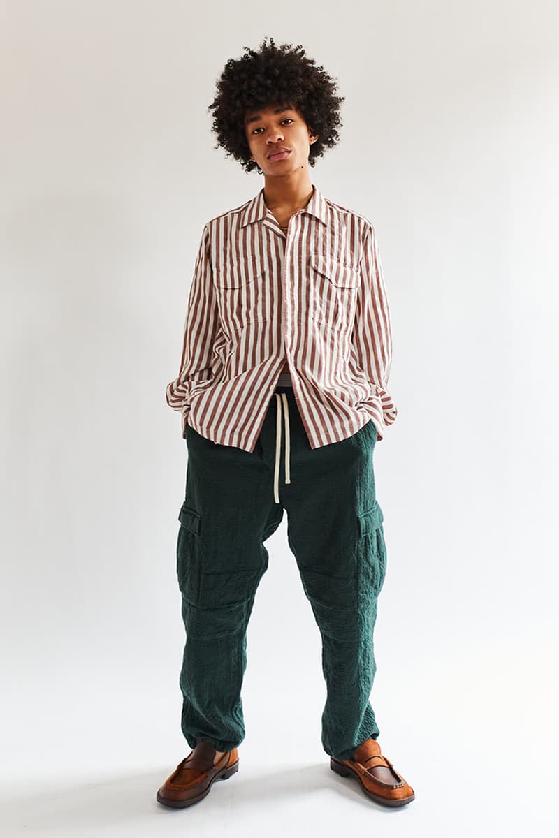 18 East March Lookbook Collection Khadi Gorecki cargo pants button down shirts T-shirts shorts crewnecks bucket hats jaipur india tangier morocco