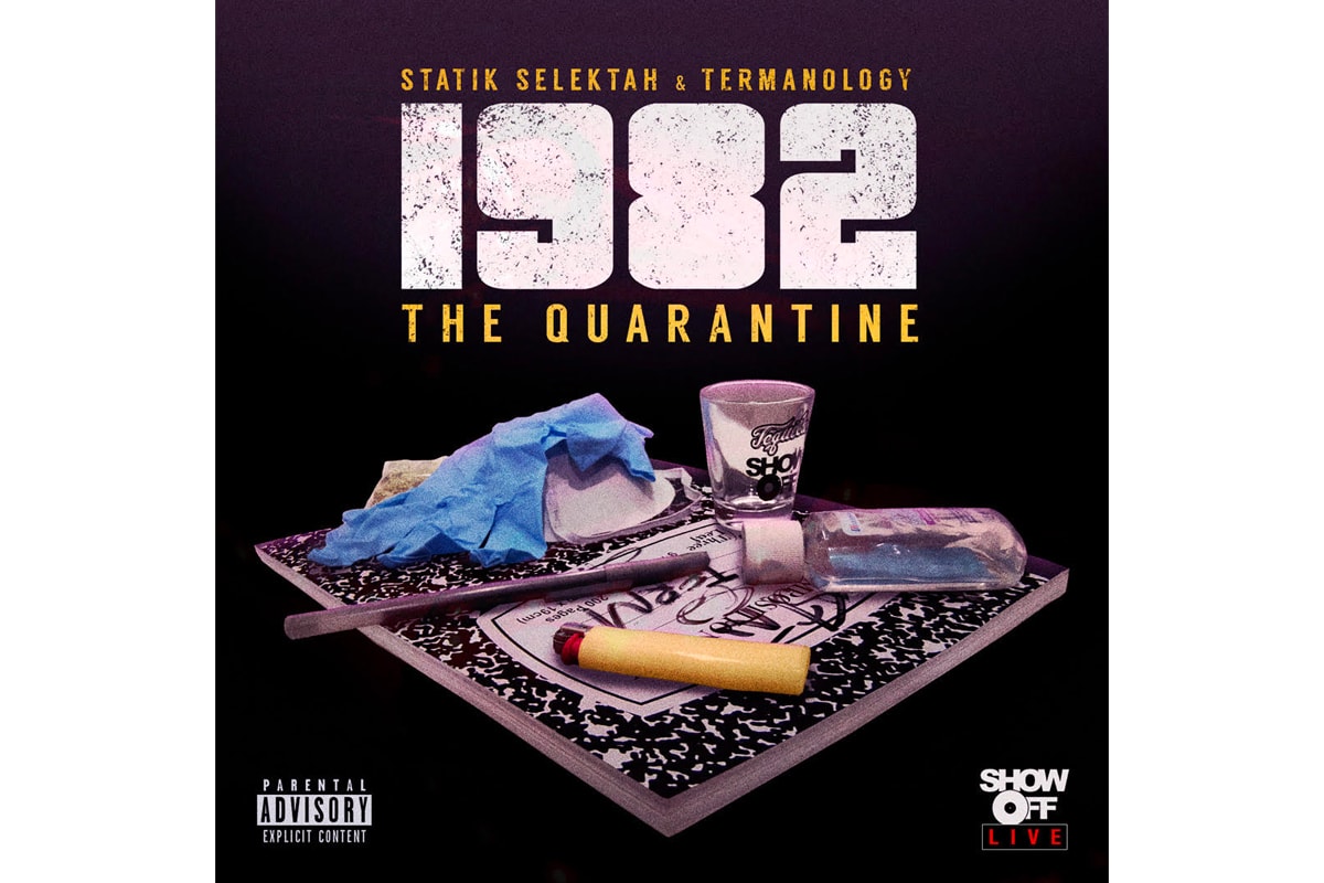 1982 'The Quarantine' Album Stream  boom bap nyc hip-hop rap spotify apple music 1. Pandemic 2. Relatable ft. Kota The Friend & CJ Fly 3. Another Day ft. Ufo Fev & Marlon Craft 4. This Too Shall Pass ft. Grafh & Haile Supreme 5. Love Don’t Stop ft. Nems 6. All Facts 7. Morphine ft. Lil Fame 8. Walk With Me ft. Lil Fame & Tek 9. You Know What Time It Is ft. JFK 10. Does It All Even Matter ft. Allan Kingdom & Stat Diddy