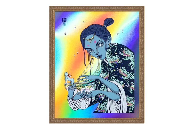 1xRUN International Women's Day Limited Edition Print Collection Tigers Sharks Waves Noodle Bowls Bees Flowers 