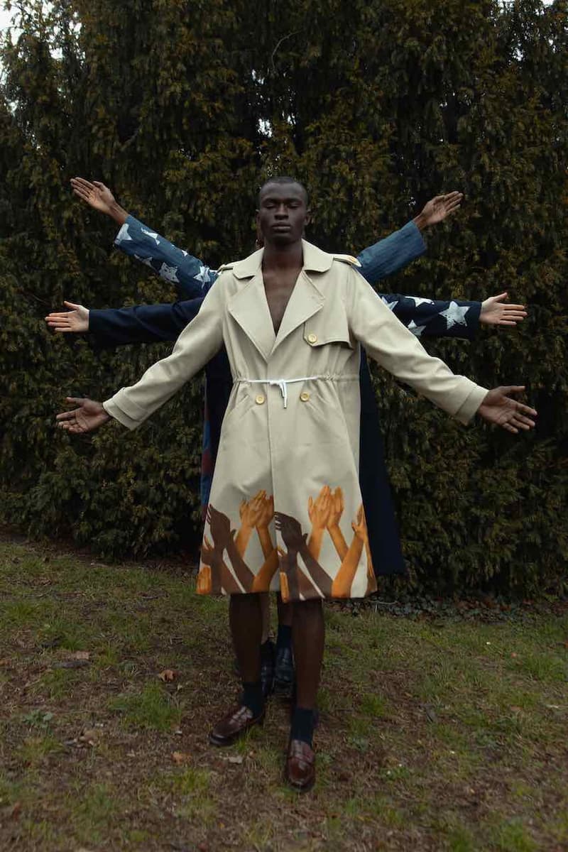 3.PARADIS Spring/Summer 2020 "Three Little Birds" Collection Fashion Story Lookbook Imagery Campaign Menswear Identity Diversity Culture Outerwear Sweaters T-Shits Graphic Prints Release Information First Look Rashidi Noah ahuel Serrano, Coco Diarra, Cheikne Traore, Basil Ekang, Ivan Lefort Adam Mickael