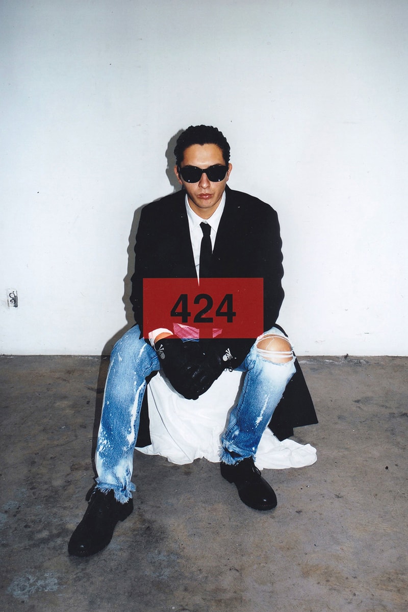 424 Spring/Summer 2020 'American Psycho' Collection Patrick Bateman Lookbook Christian Bale Menswear Horror Film Inspiration "Insane" Denim Prints Graphics
