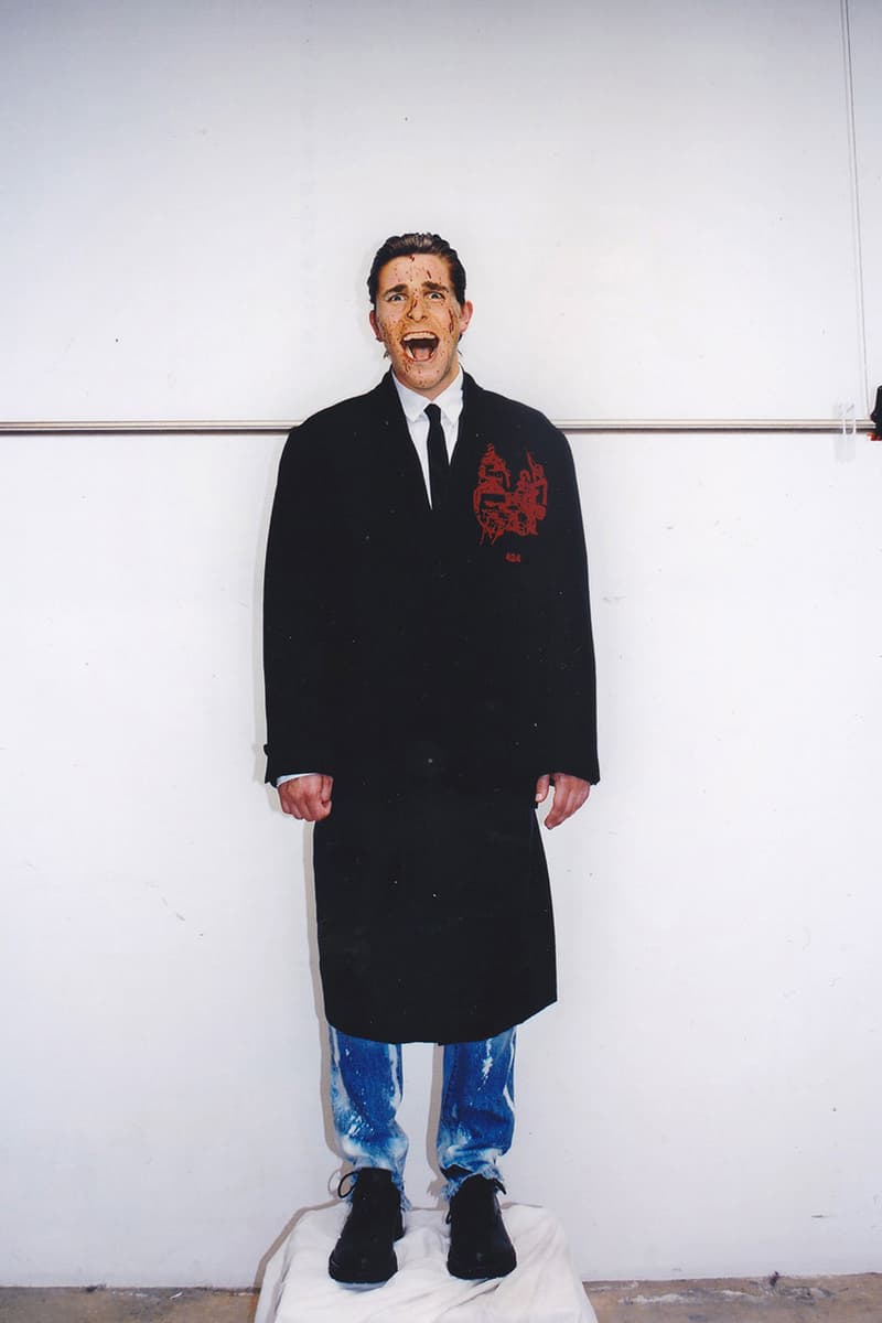 424 Spring/Summer 2020 'American Psycho' Collection Patrick Bateman Lookbook Christian Bale Menswear Horror Film Inspiration "Insane" Denim Prints Graphics