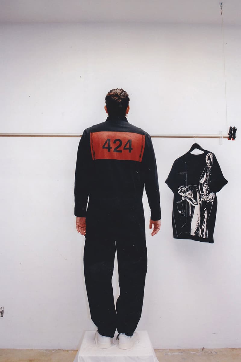 424 Spring/Summer 2020 'American Psycho' Collection Patrick Bateman Lookbook Christian Bale Menswear Horror Film Inspiration "Insane" Denim Prints Graphics