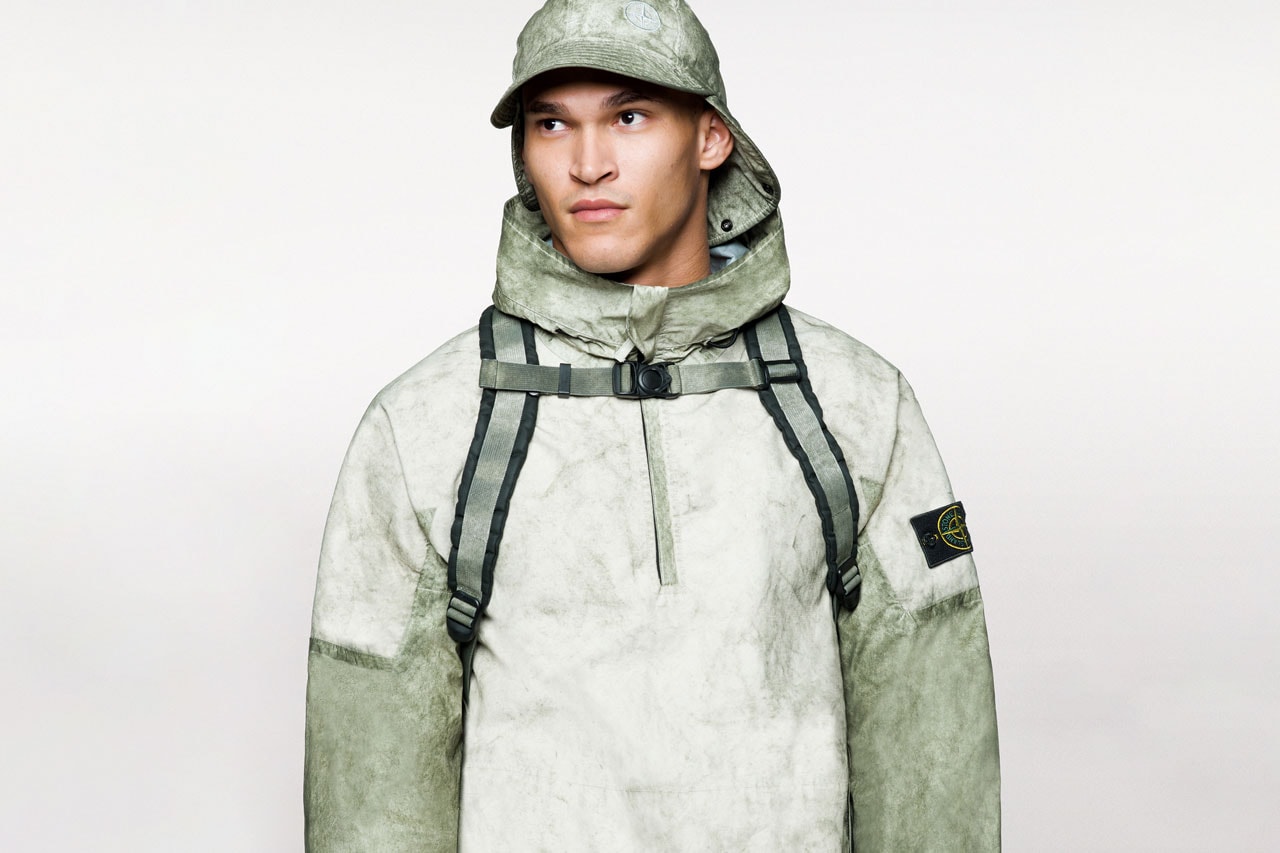 stone island spring summer 2020 ss20 MEMBRANA + OXFORD 3L WITH DUST COLOR FINISH 721541628 721530628