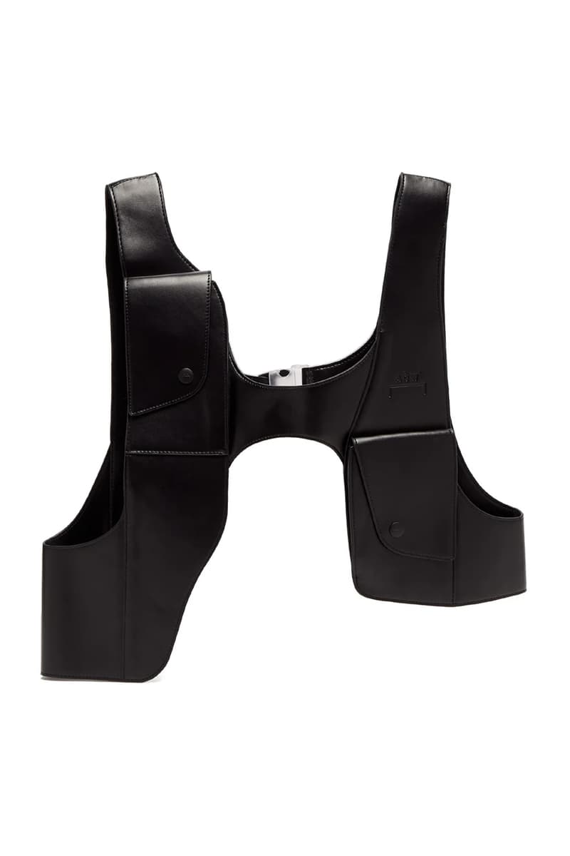 A COLD WALL Frame Faux Leather Body Harness samuel ross spring summer 2020 collection streetwear menswear full grain translucent hardware military buckle pouch pockets
