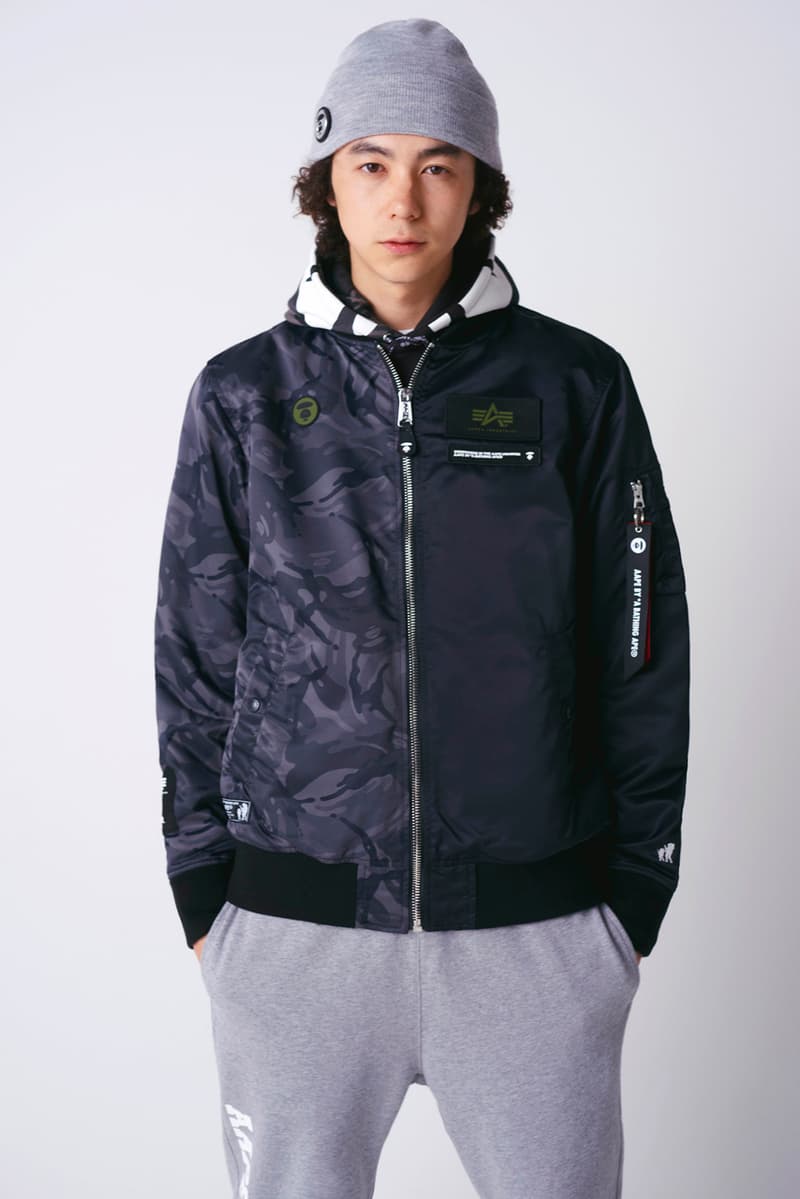 AAPE x Alpha Industries Spring/Summer 2020 Collaboration collection ss20 jacket hoodie apparel