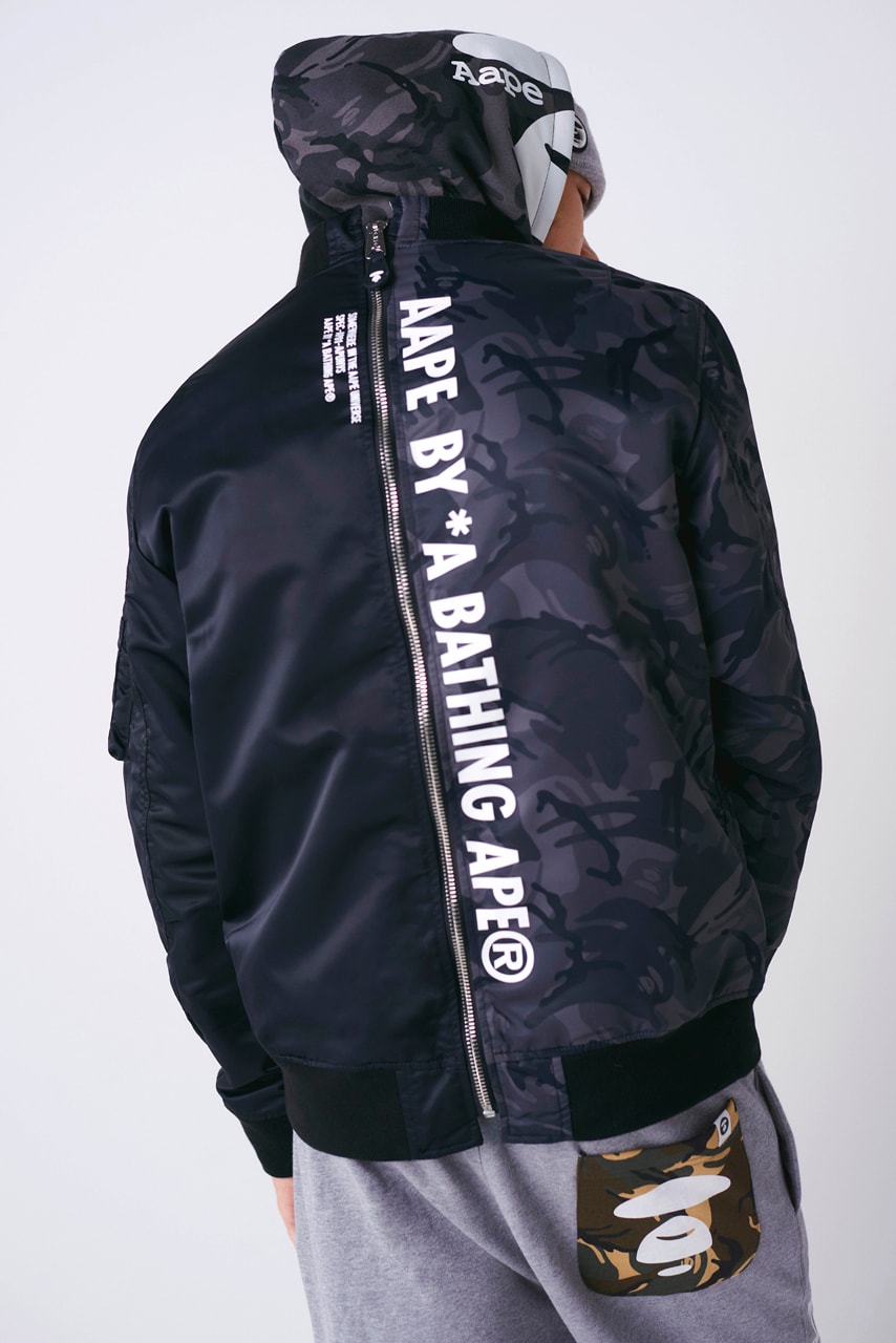 AAPE x Alpha Industries Spring/Summer 2020 Collaboration collection ss20 jacket hoodie apparel