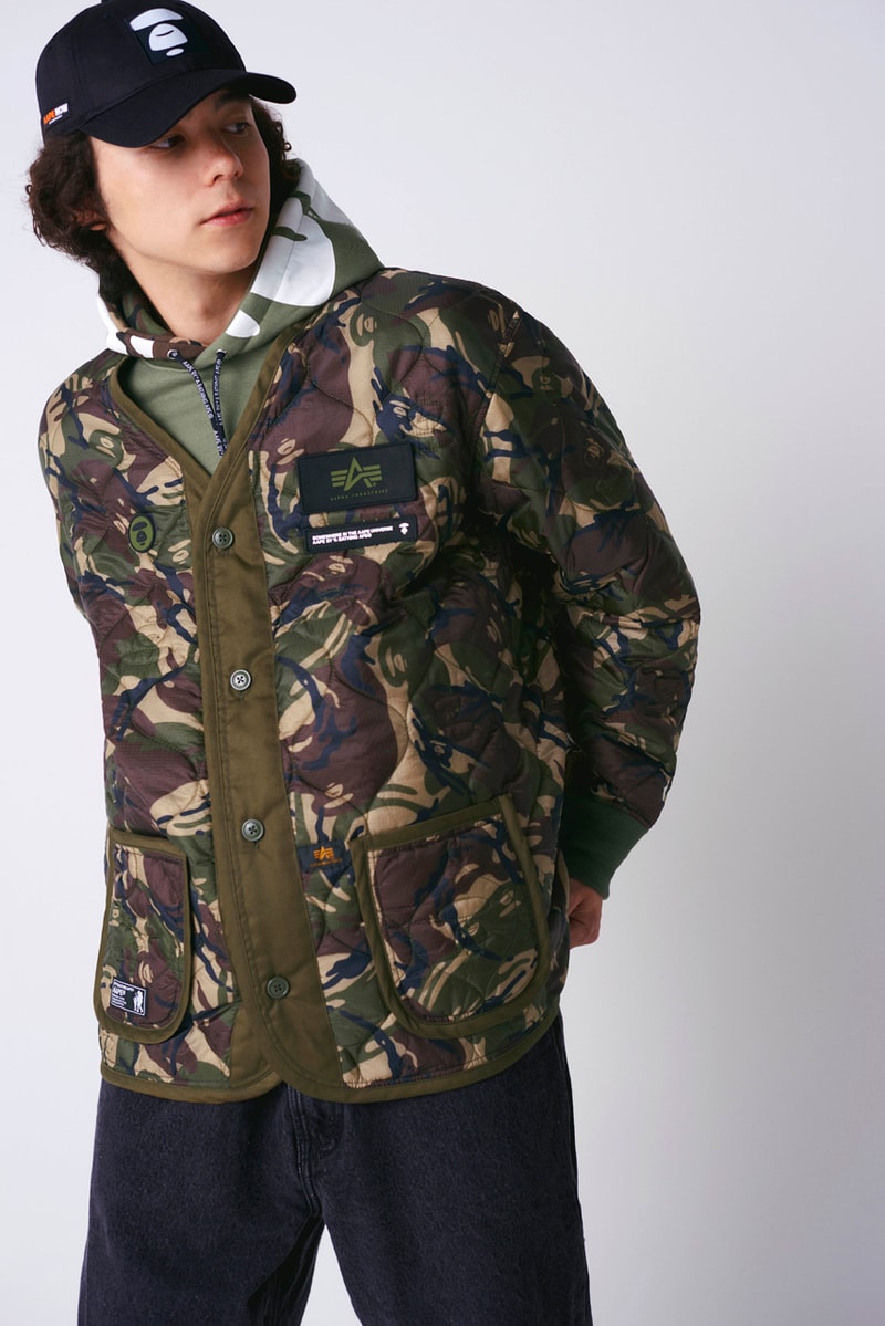AAPE x Alpha Industries Spring/Summer 2020 Collaboration collection ss20 jacket hoodie apparel