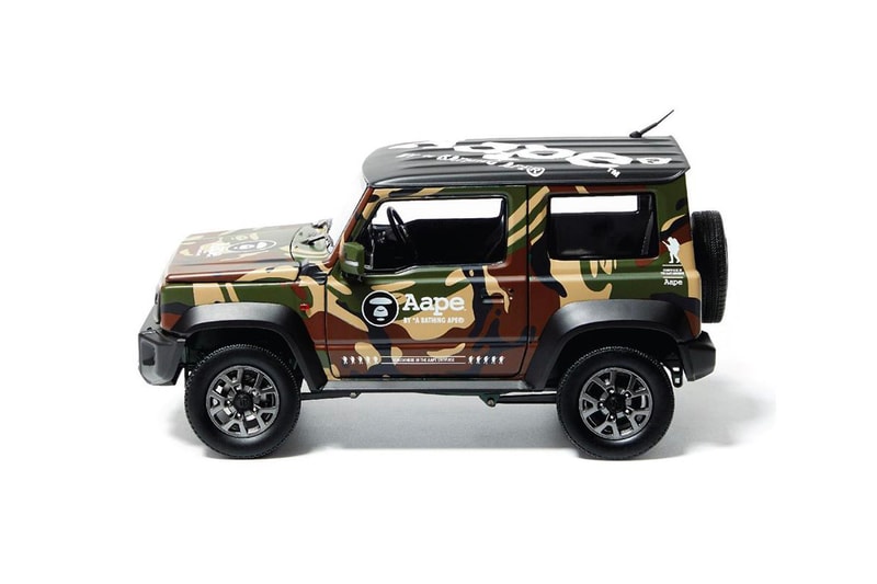 AAPE x SUZUKI Jimny Scale Model Info camouflage BAPE A Bathing APE IT HK SUVS 4x4 off-road 