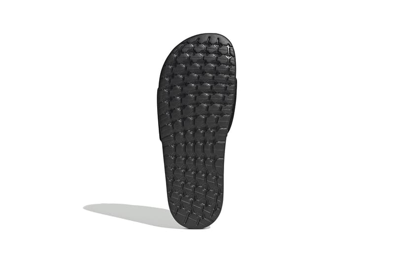 adidas originals adilette core black pony hair snakeskin details release information buy cop purchase FV6423 FV6422 summer sandal slide footwear pool