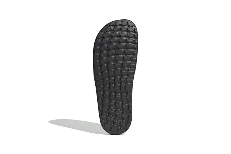 adidas originals adilette core black pony hair snakeskin details release information buy cop purchase FV6423 FV6422 summer sandal slide footwear pool