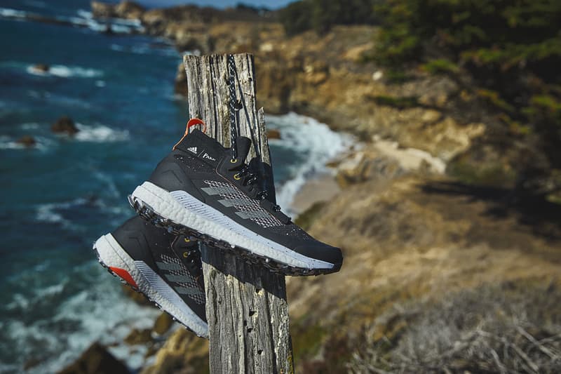 adidas Terrex Free Hiker Parley Release Information First Look Outdoors Shoe Footwear Sneaker News Drop Date High Top BOOST Technology Parley Ocean Plastic Yarn upcycled waste sustainability hiking boot