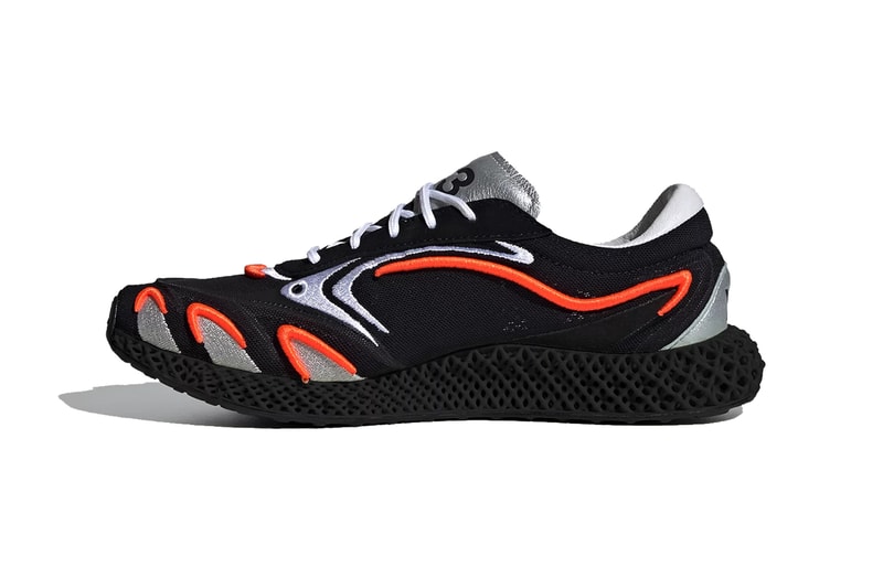 adidas y3 yohji yamamoto ss20 swim collection 4d runner black solar orange silver metallic footwear white FU9208 FU9207 release date info photos price