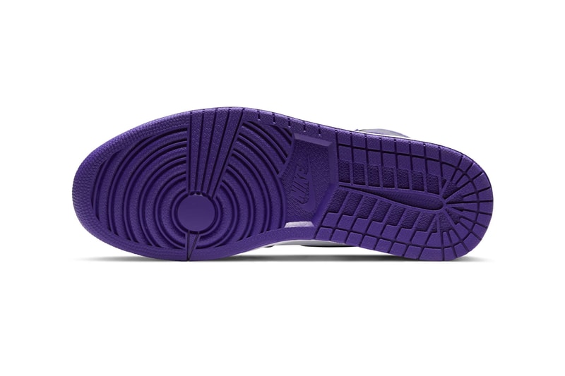 Air Jordan 1 Retro High OG Court Purple Official Look 555088-500 Release Info Black White Brand 575441-500