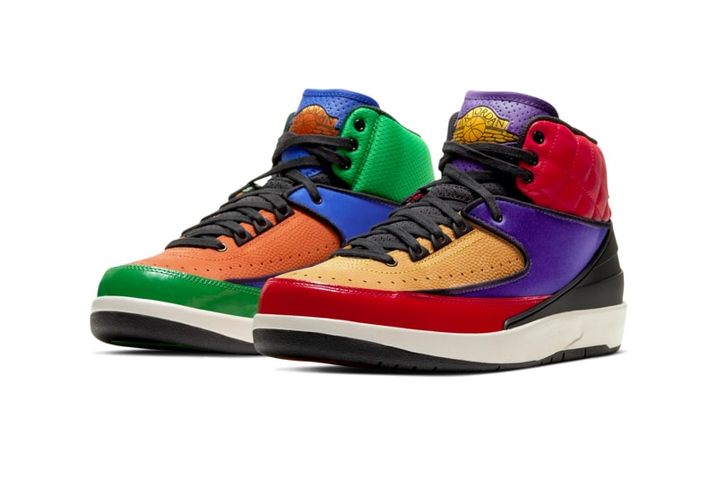 Air Jordan 2 Multi-Color release info menswear streetwear spring summer 2020 collection footwear sneakers shoes trainers kicks runners basketball shoes michael jordan 23 color blocked