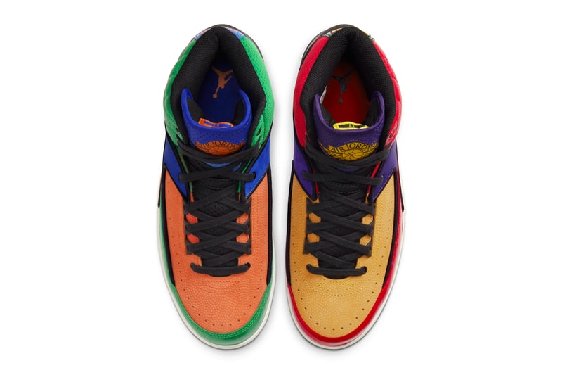 Air Jordan 2 Multi-Color release info menswear streetwear spring summer 2020 collection footwear sneakers shoes trainers kicks runners basketball shoes michael jordan 23 color blocked