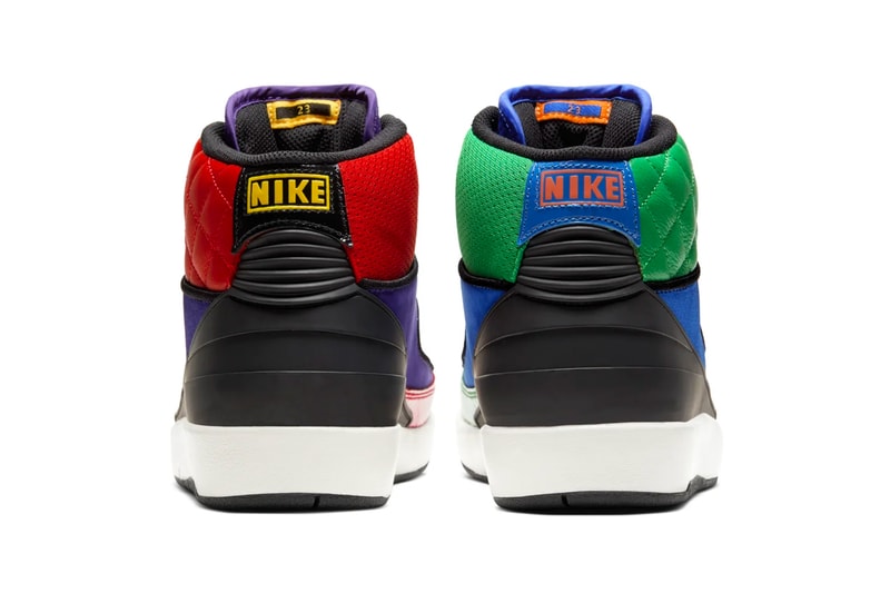 Air Jordan 2 Multi-Color release info menswear streetwear spring summer 2020 collection footwear sneakers shoes trainers kicks runners basketball shoes michael jordan 23 color blocked