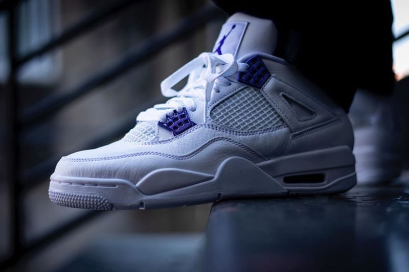 Air Jordan 4 Court Purple Images Release Date CT8527 115 nike air jumpman white brand leather metallic