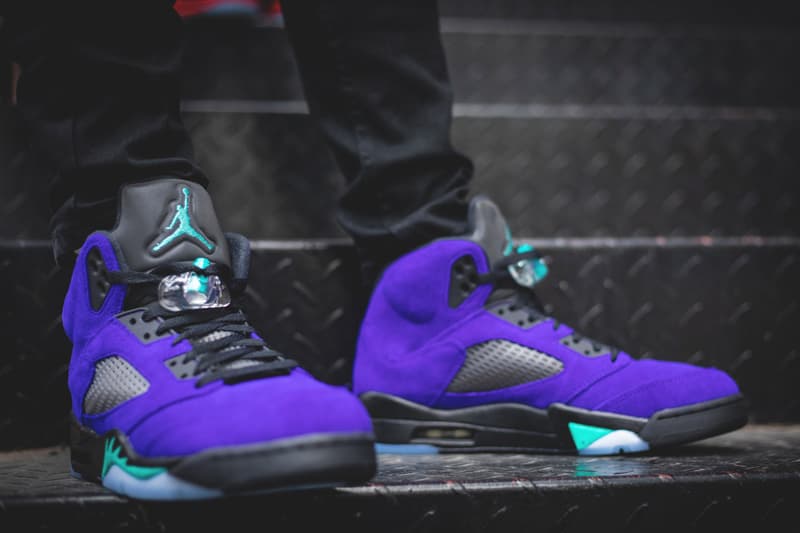 air jordan 5 alternate grape purple aqua black 136027 500 release date info photos price