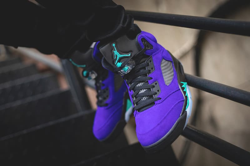 air jordan 5 alternate grape purple aqua black 136027 500 release date info photos price