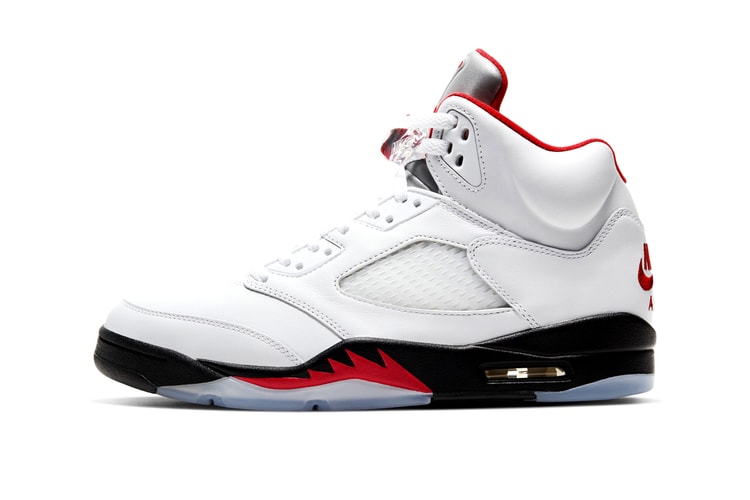 Take an Official Look at the Air Jordan 5 "Fire Red"