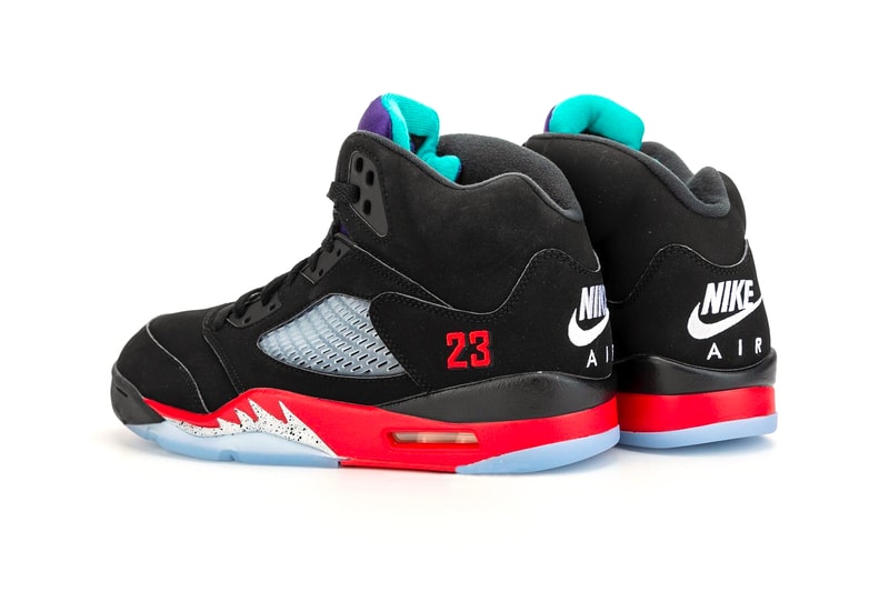 Air Jordan 5 Top 3 Better Look CZ1786-001 Release Info Date Buy Price Black Fire Red Grape Ice New Emerald Metallic