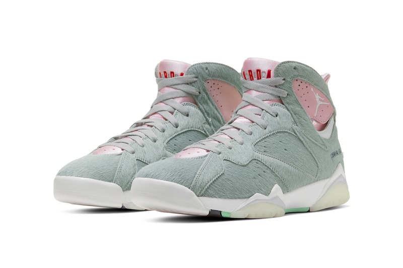 air jordan 7 hare 2 0 neutral gray summit white pink foam rabbits foot CT8528 002 release date info photos price