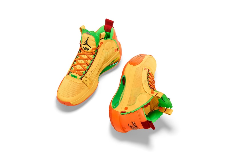 Air Jordan brand 34 Taco Jay PE First Look jason taytum boston celtics