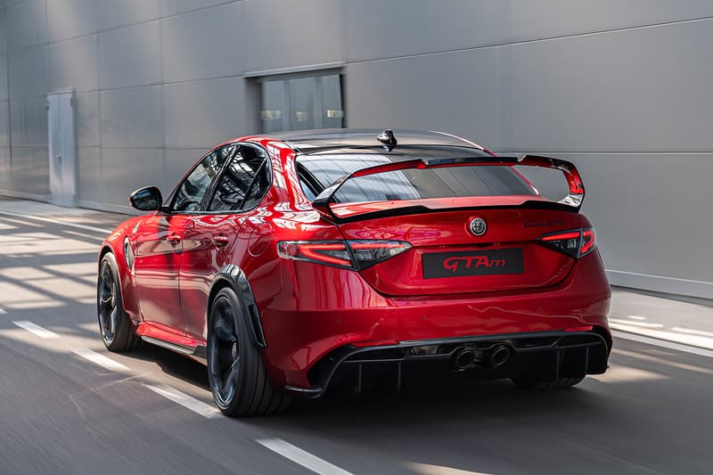 Alfa Romeo Giulia Quadrifoglio GTA Officially Unveiled First Look Italian Four Door Supercar Track Race Automotive News Updates Gran Turismo Alleggerita2.9-litre V6 Bi-Turbo engine 540 BHP GTAm variant Racing Seats Roll Bars 500 Units