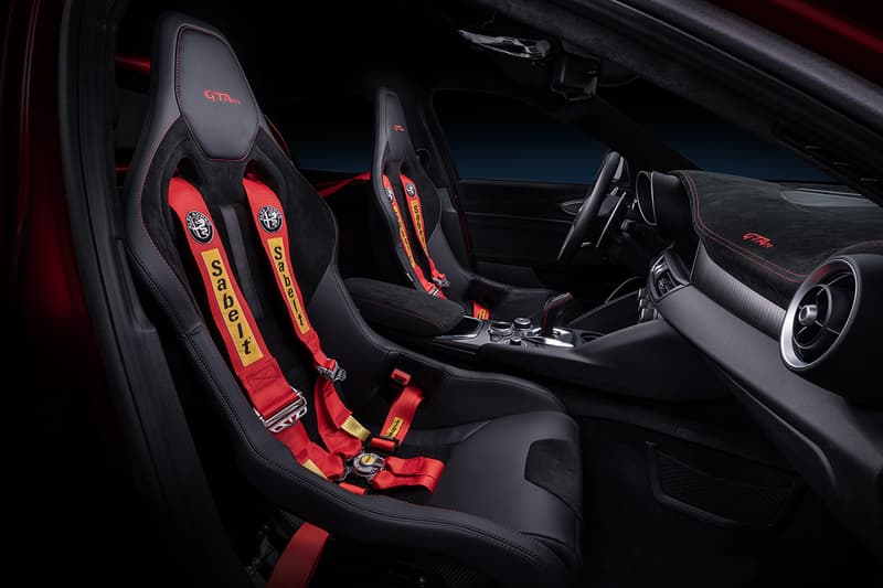 Alfa Romeo Giulia Quadrifoglio GTA Officially Unveiled First Look Italian Four Door Supercar Track Race Automotive News Updates Gran Turismo Alleggerita2.9-litre V6 Bi-Turbo engine 540 BHP GTAm variant Racing Seats Roll Bars 500 Units