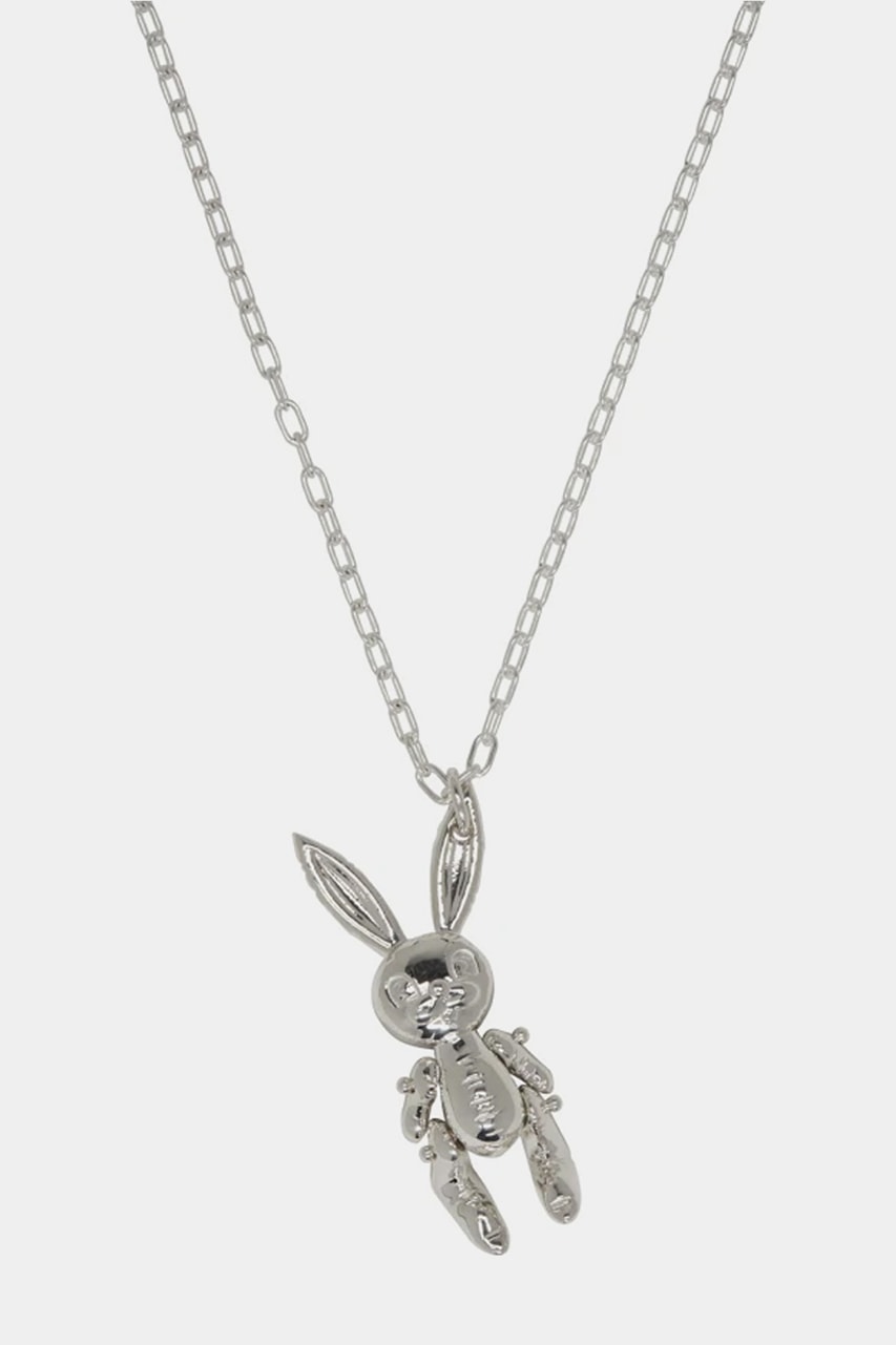AMBUSH Teddy Bear & Bunny Earrings & Necklaces Silver Jewelry Drop Yoon Ahn SSENSE Release Information Unisex Accessories rabbit charm inflatable bunny .925