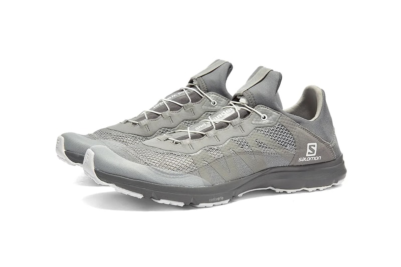 and wander salomon reflective mesh sneaker grey white release date info photos price