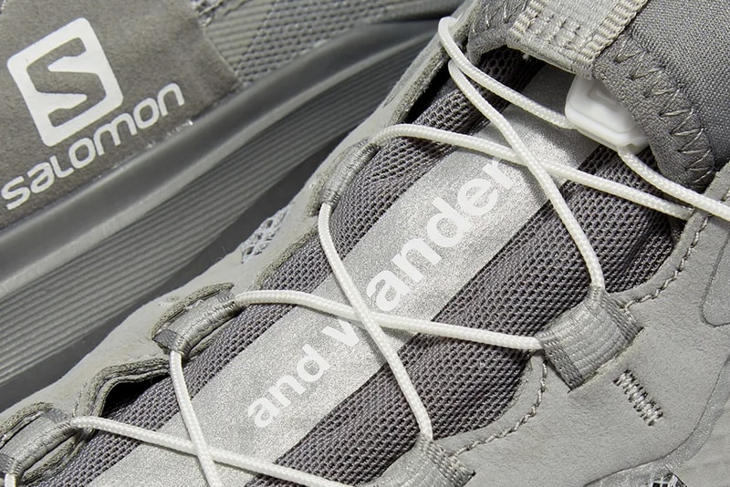 and wander salomon reflective mesh sneaker grey white release date info photos price
