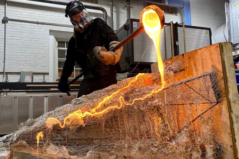Andrew Erdos Teases Volcano-Like, Glass Sculpture for Upcoming Exhibit