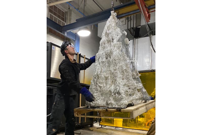 andrew erdos glass sculptures exhibition the chimney nyc not for the peak but for the mountain