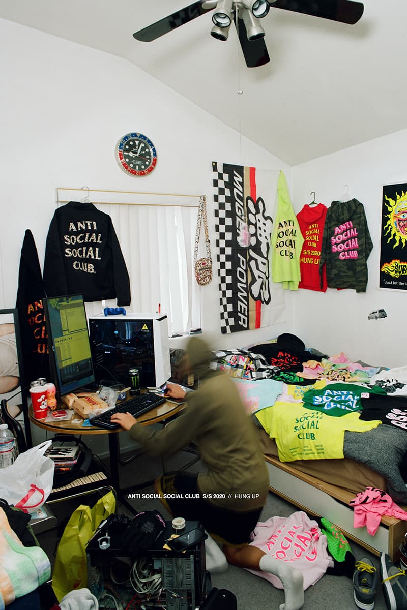 Anti Social Social Club Spring Summer 2020 Hung Up Full Collection Editorial Release Info Date Buy price Hoodie T-shirt Accessories Hysteric Glamour