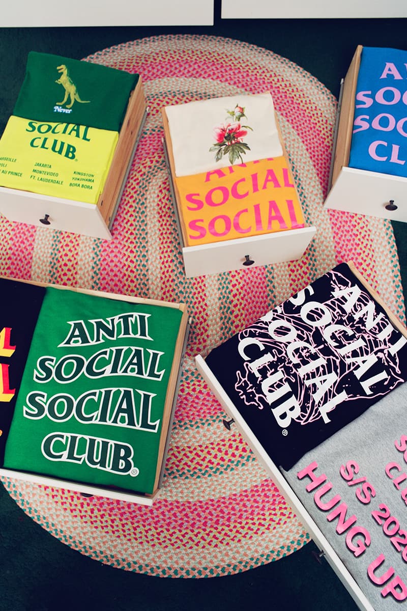 Anti Social Social Club Spring Summer 2020 Hung Up Full Collection Editorial Release Info Date Buy price Hoodie T-shirt Accessories Hysteric Glamour