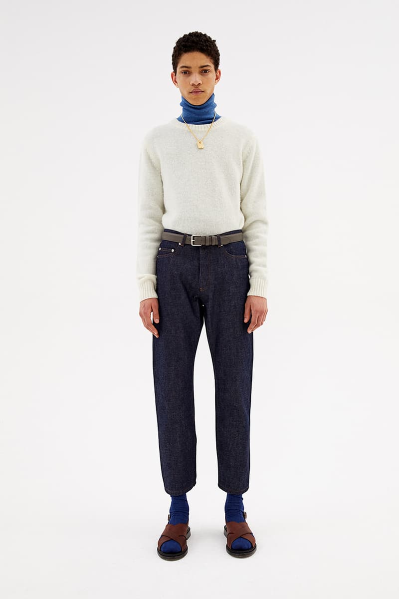 a p c paris fall winter 2020 jean touitou collection lookbook knitwear denim jeans release information paris first look