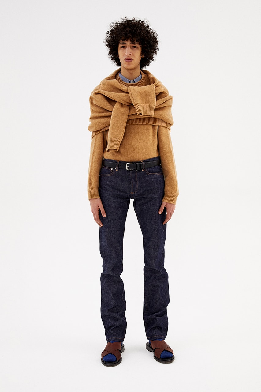 a p c paris fall winter 2020 jean touitou collection lookbook knitwear denim jeans release information paris first look