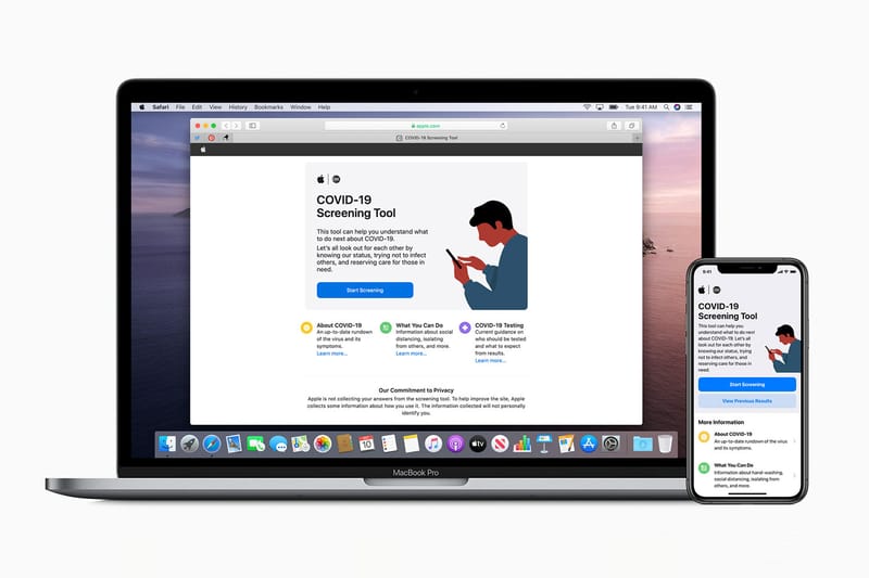 Apple Introduces COVID-19 Screening App & Website Built on CDC Guidelines